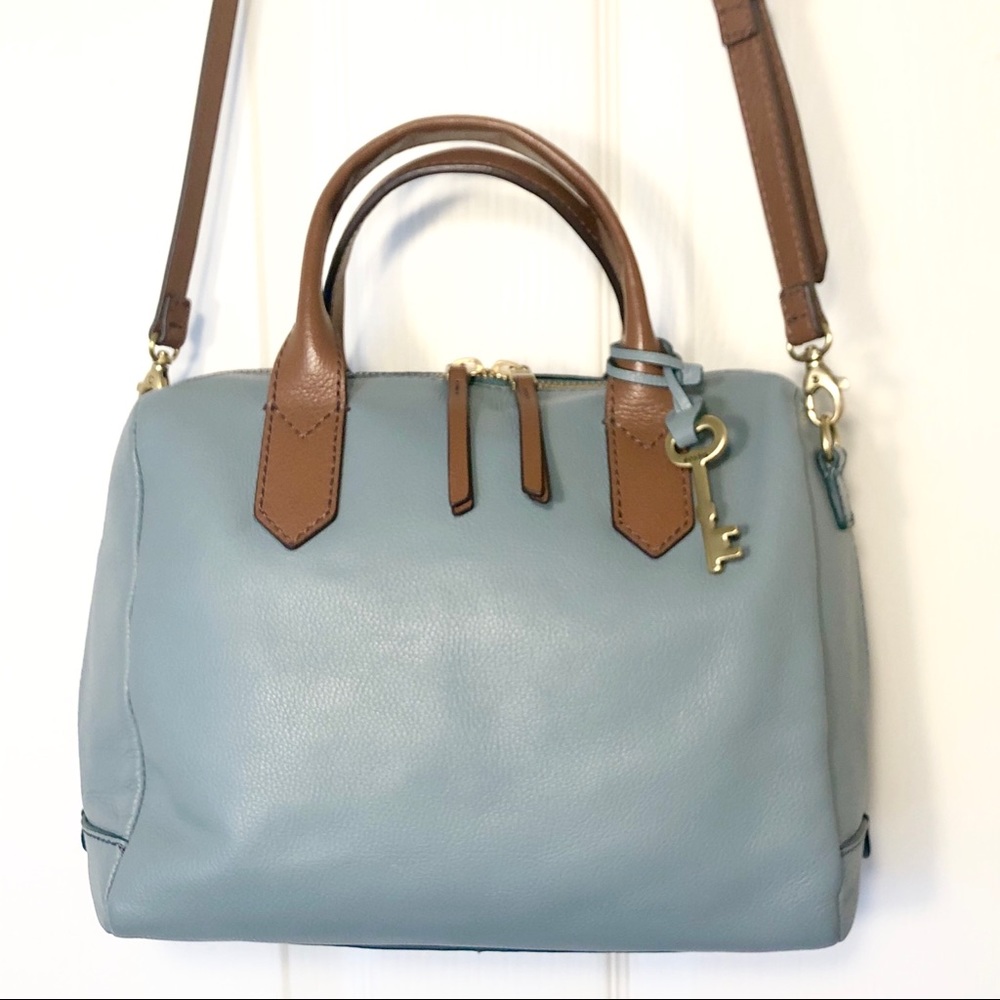 NWOT FOSSIL Sydney Blue Crossbody Satchel